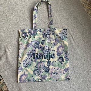 Rouje floral fabric tote bag
